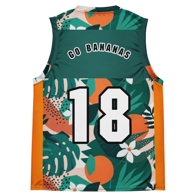 Tropical Blast Recycled Basketball Jersey - Banana Stand