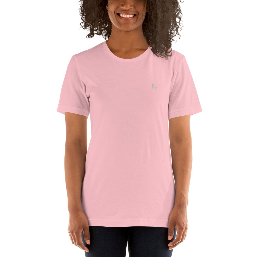Embroidered BS T-shirt, Pink