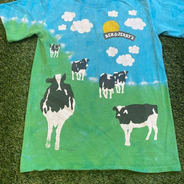 Vintage Ben and Jerry's 'Euphoria' Tie Dye Shirt, Small - Banana Stand