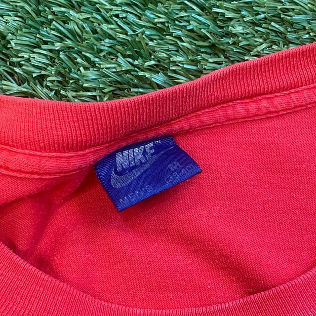 Vintage Nike 1985 Triple Swoosh Red Long Sleeve, M - Banana Stand