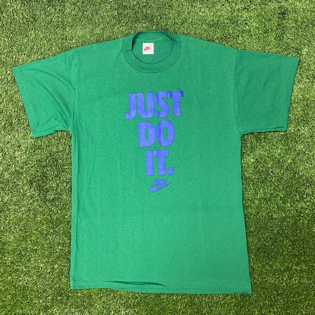Vintage Nike Just Do It Shirt, Green - Banana Stand